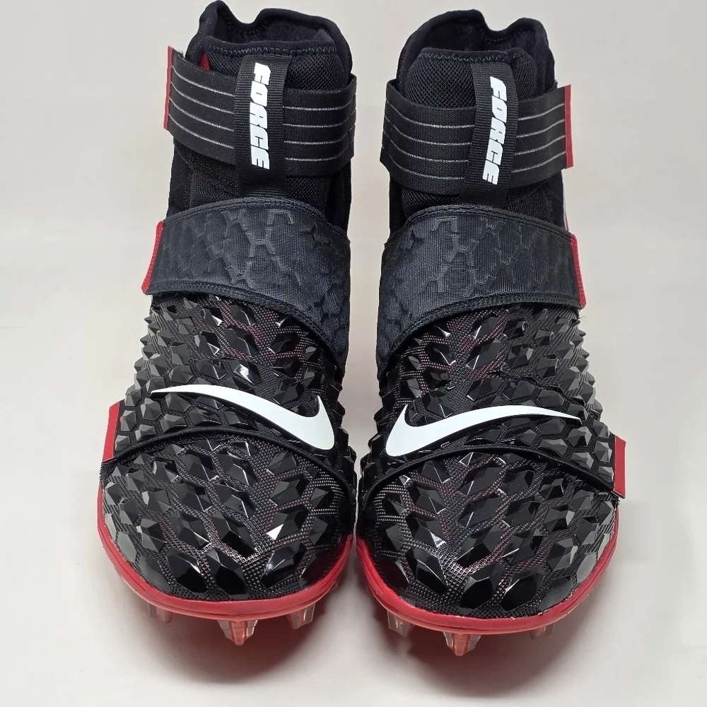 Nike Force Savage Elite 2 Football Cleats Red Black Men's Size 17 BV3962-002 New